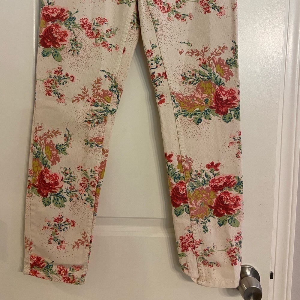 Bdg Womens Multicolor Floral High Rise Tapered Leg Jeans Size 25 - Picture 3 of 7